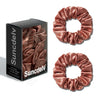 2PCS 3.5CM Mulberry Silk Scrunchies Women Grils Hair Ties for Hair Sleep No Damage Hairband Curly Hair Elastics Ponytail Holder
