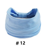 Headbands for Women Cotton Wide Headwrap Yoga Workout Hairbands Elastic Sport Head Bands Turban Bandana Bandage Hair Accessories
