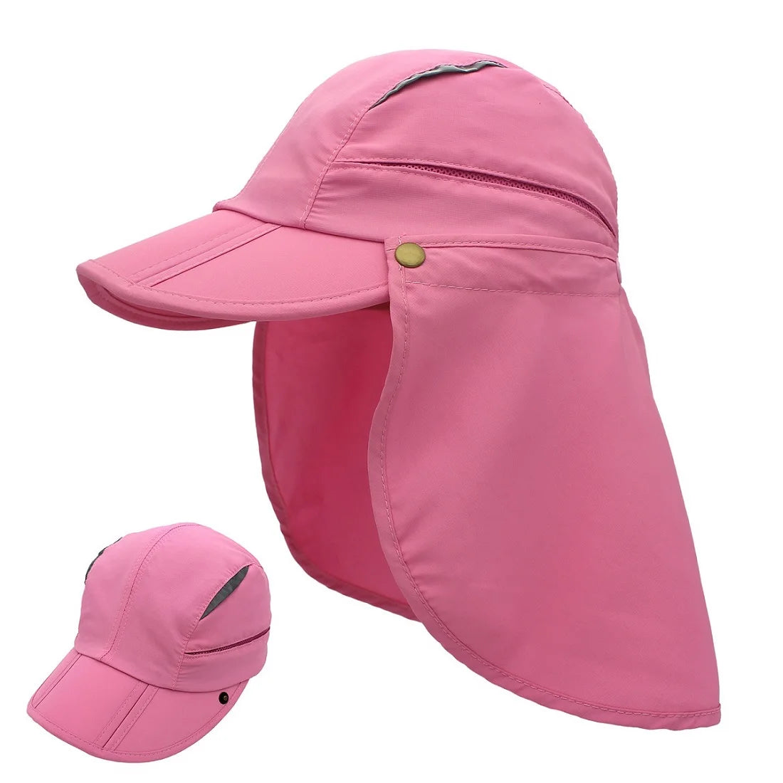 Connectyle Boys Girls Kids Summer UPF 50+ Sun Protection Cap Adjustable Quick Dry  Detachable Fishing Hat with Neck Flap