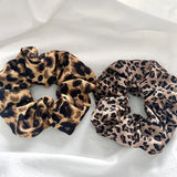 High Elastic Leopard Elastic Hair Bands Simple Vintage Hair Rope Ties Scrunchie Large Headwear Girls Women Hair Accessories