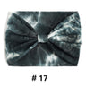 Tie Dye Headbands for Women Wide Turban Headwrap Knotted Vintage Hairbands Cotton Bandanas Bandage Headscarf Hair Accessories