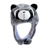 Ear Protection Cartoon Plush Moving Hat Animal Neck Warmer Movable Ears Airbag Cap Animal Earflap Hat Cosplay Party