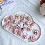 Hair Accessories Girls Bands Bandeau Cheveux Scrunchies Elastic Fille Korean Haarband Rubber Brown Children Gomas Gift Kids
