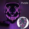 Cosmask Halloween Neon Mask Led Mask Masque Masquerade Party Masks Light Glow In The Dark Funny Masks Cosplay Costume Supplies