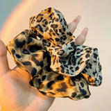 High Elastic Leopard Elastic Hair Bands Simple Vintage Hair Rope Ties Scrunchie Large Headwear Girls Women Hair Accessories
