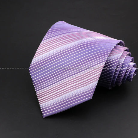 New Design Wedding Men Tie Purple Solid Striped Paisley Flower Neckties Men Business Dropshipping Groom Collar Accessories Gift