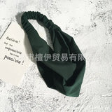 Clearance Fresh Colorful Turban Headbands Women Spring Summer Chiffon Headband Head Wrap Wide Lattice Hairband Hair Accessories