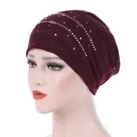 Women Men Sleeping Hat Baggy Beanie Satin Lined Night Unisex Sleep Cap Hair Care Bonnet Hair Loss Nightcap Pullover Hat Headwear