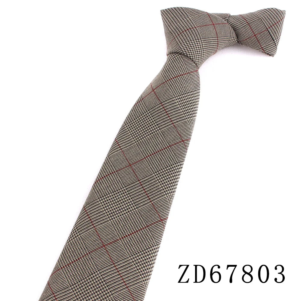 New Striped Ties For Men Women Cotton Neck Tie For Party Business Classic Plaid Neckties Wedding Groom Neck Tie Gifts