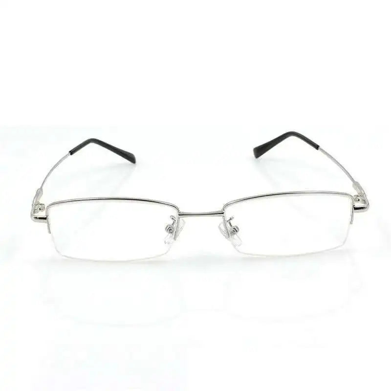 Titanium Metal Alloy flexible Half-rim optical eye glasses frames spectacle frame points prescription eyeglasses oculos de grau