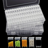 Clearance_1pc 32/40/42/48/56/64 Slots Plastic Storage Box, DIY Diamond Painting Beads Charms Jewelry Accessories Organizer Box_C