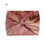 Bohemian Wide Stretch Headbands Multi-color Tie-dyed Yoga Sweatband Turban Head Wrap Bandana Women Hair Accessories Wholesale