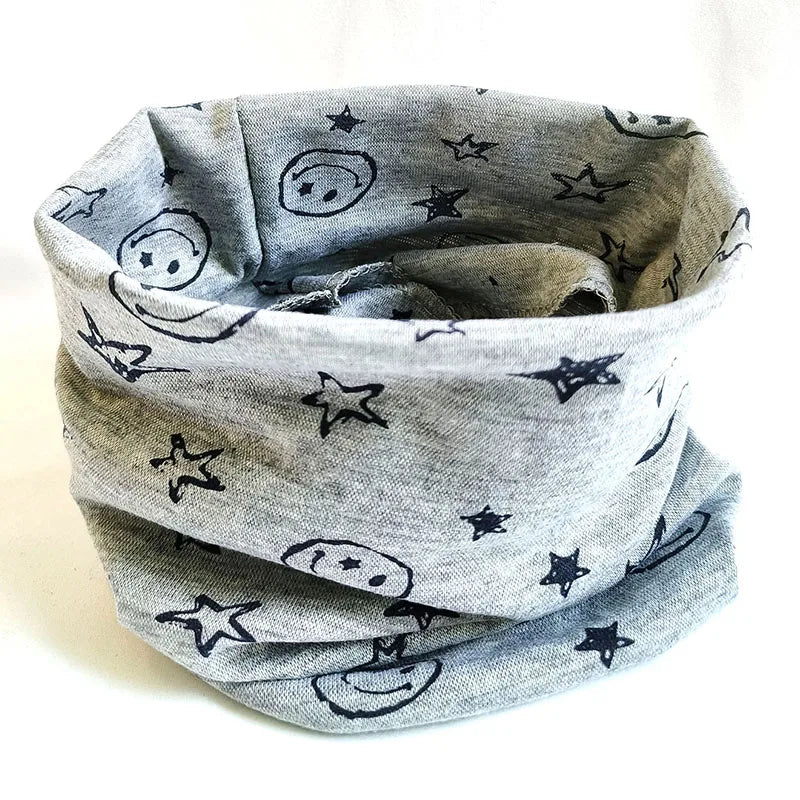 Cotton Scarf for Children Autumn Winter Duvet Fabric Baby Neck Collars Girl Bib Warm Boy Bib Children Scarves Magic Neckerchief