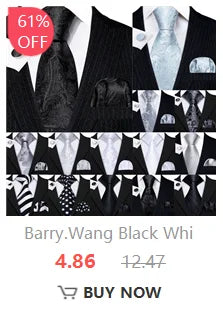 Barry.Wang Exquisite Children Tie Jacquard Silk Necktie HandKerchief for Child Boy Kids Party Birthday School 8 to 14 Years Old