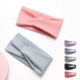 Elastic Yoga Headband Multi-functional Widened Non-Slip Sports Turban Hair Accessories Solid Color Headscarf Women Men