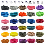 55 Solid Colors Outdoor Sports Headband Women Summer Bandana Men Dustproof Fishing Face Shields Tube Scarf Neck Gaiter DC001-055