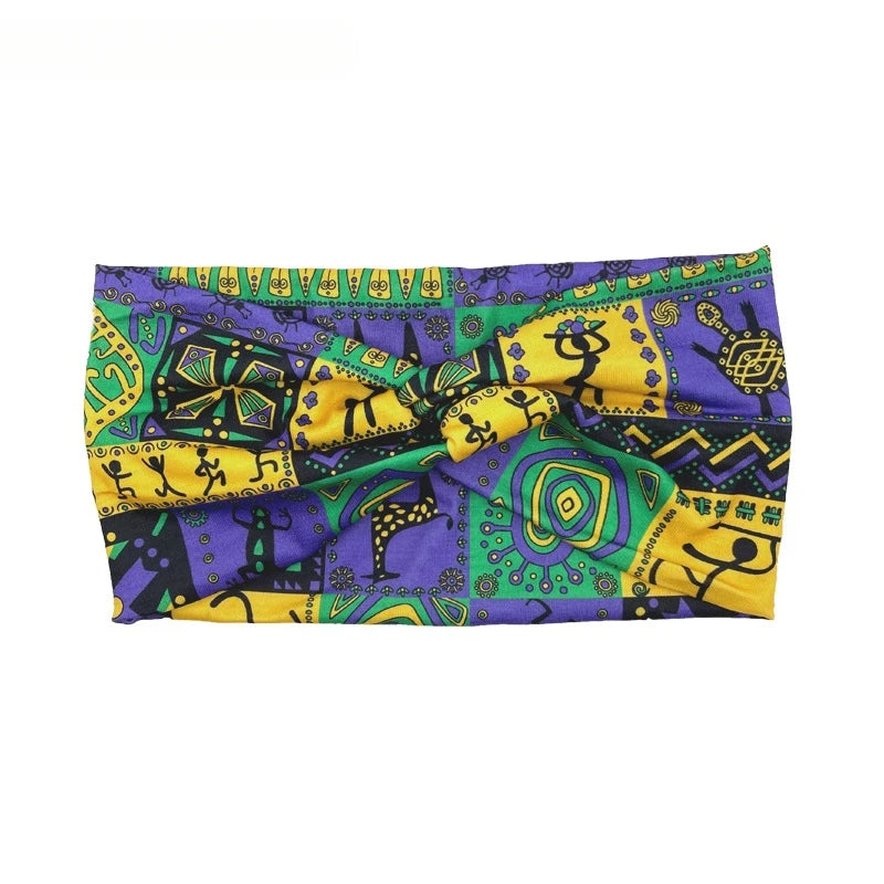 headband Boho print headband Elastic headband hijab