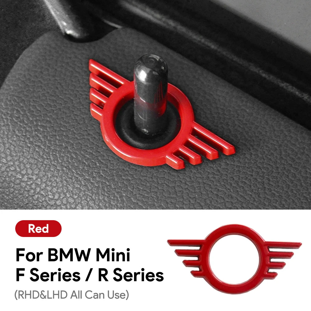 1 piece Metal for Mini Cooper One S F55 F56 F57 F60 R55 R56 R57 Countryman Car Door Lock Pin Wing Emblem Badge Decal