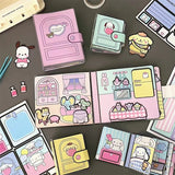 Sanrio Quiet Book Kuromi Cinnamoroll My Melody Handmade DIY Children's Toys Development Hands on Ability Girl's Birthday Gift