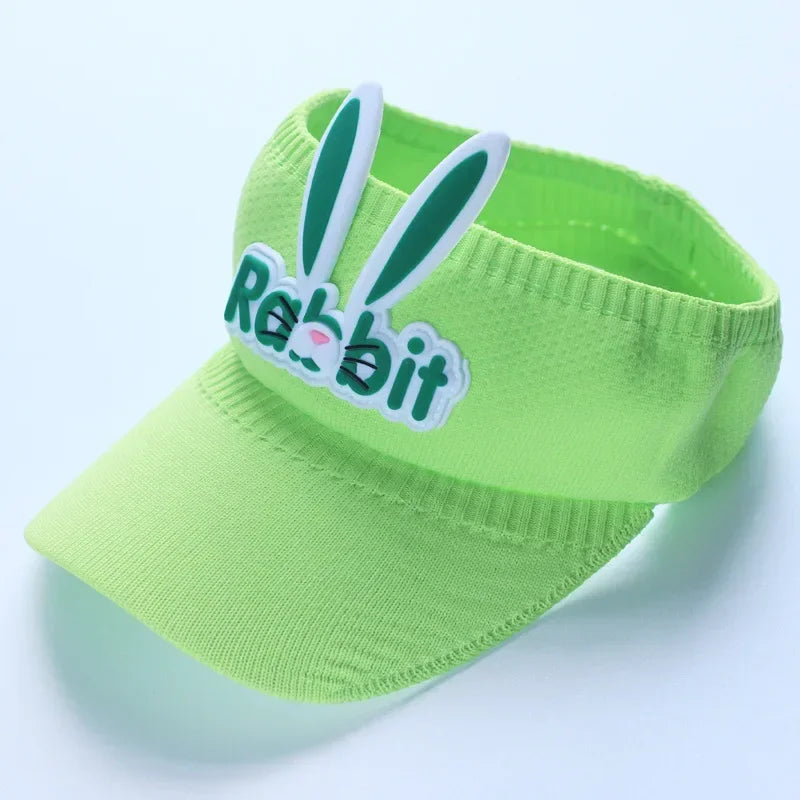 2023 New Kids Sun Hats Children Summer Visors Cute Rabbit Wings Bunny Hat Summer Hat for Kids Boys Girls Hats 3-12years Old