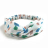 Fashion WomenFloral Headband Hair Accessories Leopard Cross Knotted Bow Chiffon Hair Band Girls Headdress Ladies Hoop Headwear