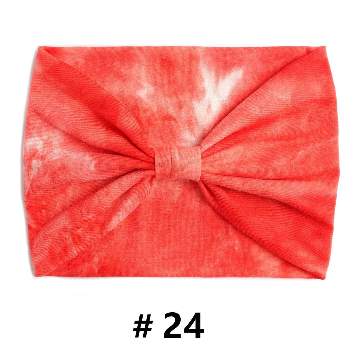 Tie Dye Headbands for Women Wide Turban Headwrap Knotted Vintage Hairbands Cotton Bandanas Bandage Headscarf Hair Accessories