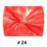 Tie Dye Headbands for Women Wide Turban Headwrap Knotted Vintage Hairbands Cotton Bandanas Bandage Headscarf Hair Accessories