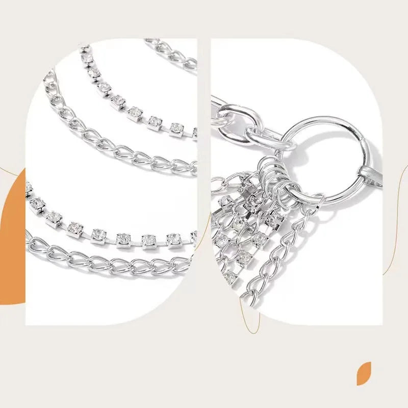 Waist Chain Jewelry Adjustable Harness Belly Chain Multi Layer Tassel Belly Chain Sexy Waist Corset Belt Clothing for Women