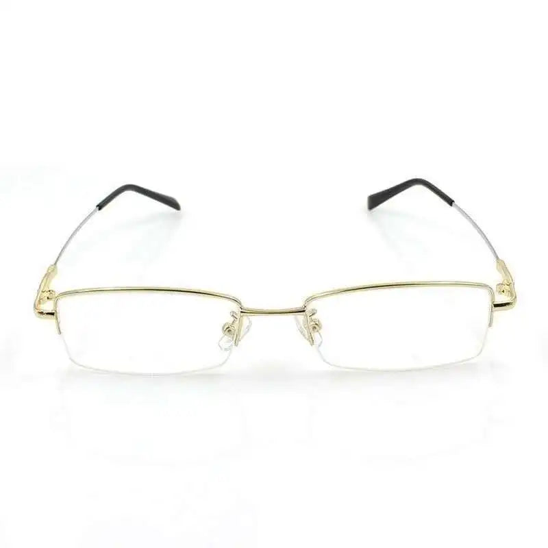 Titanium Metal Alloy flexible Half-rim optical eye glasses frames spectacle frame points prescription eyeglasses oculos de grau