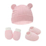 2-3pcs Spring and Autumn Baby Hat ear shape Bonnet Gloves Socks Set  Newborn Hats Fall Casual Photography Props Nightcap Fashion