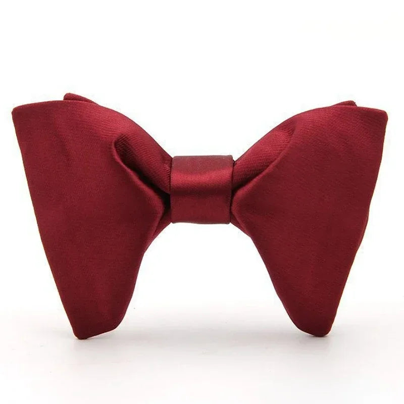 Fashion Solid Color Bow Tie for Men Suit Shirt Collar Butterfly Cravats Groom Party Banquet Wedding Accessories Gifts