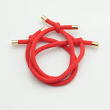 10PCS 5mm Knotted Twilled Elastic Hair Bands Golden Ends Hair Ties for fashion girls elasticity ponytail holders hair scrunches