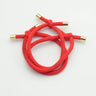 10PCS 5mm Knotted Twilled Elastic Hair Bands Golden Ends Hair Ties for fashion girls elasticity ponytail holders hair scrunches