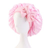 Women Satin Solid Sleeping Cap Soft Silk Nightcap Bonnet With Headband For Women Children Silk Scarf Sleep Hat