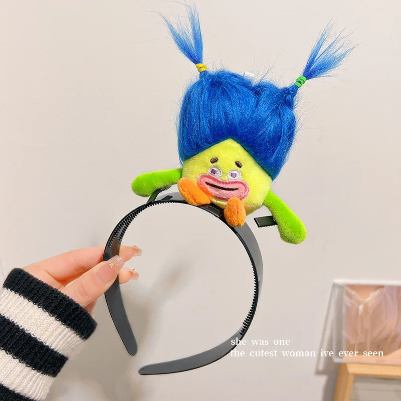 Ratatouille Hairband Cute Headband Kawaii Plush Hair Accessory Color Doll Wide-Brimmed Hairpin Creativity Headdress Gift