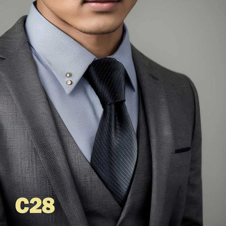 Hot Yellow Brown Men Neckties Classic Suit Formal Dress Wedding School Dropshipping