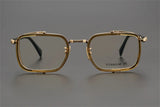 Exquisite Titanium Handmade Glasses Frame Mens Women Retro Square Spectacle Frames Eyeglasses Japanese Design Oval Round Eyewear