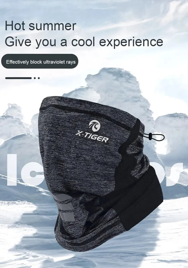 X-TIGER Cycling Face Mask Absorb Sweat Breathable Fishing Training Sport Face Scarf Neck Gaiter Summer Face Bandana
