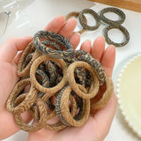 5pcs Leopard Print High Elastic Hair Ties Scrunchie Ties High Elasticity Ponytail Holder Women Girls Hair Rings Rope Accessories