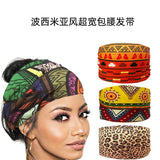 Boho Headbands For Women Fashion Wide Headscarf Bohemian Yoga  Workout Head Bands Hair Accessories Band