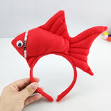 Cartoon Animal Headband Halloween Festival Performance Props Headband Little Penguin Lion Monkey Fish Headbands Hair Accessories