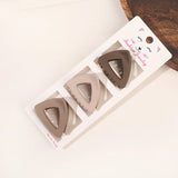 New Fashion Coffee Color Three-piece Set Frosted Geometric Hairpin Hair Clip Barrettes for Women Girl Hair Accessorie Headwear