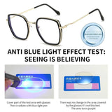 Blue Ray Blocking Anti-Blue Light Glasses Eye Protection PC Square Eyeglasses Ultralight Optical Spectacle Eyeglass Office