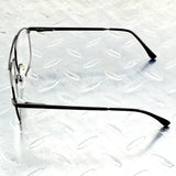 Titanium Alloy Double Bridge Grey Pilot Men Optical Glasses Frame Eyeglasses Eyeframe Eyewear