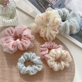 Big Elegant Silk Elastics Hair Band Girls Color Scrunchies Hair Ties Ladies Ponytail Hold Hair Accessories Hair bows girl 2025
