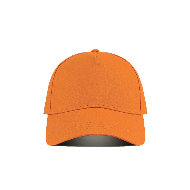 Wholesale 5-Panel Solid Color Embroidery Baseball Cap Custom Logo Snapback Cap Outdoor Curved Roof Dome Sunscreen Sports Cap