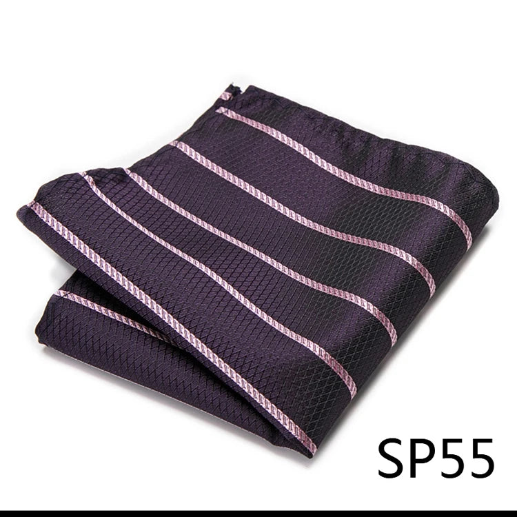 High Grade 2023 New Style Hot sale Silk Handkerchief Black Suit Accessories Solid Men Abraham Lincoln's birthday Pocket Square