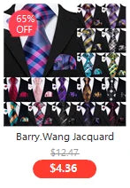 Barry.Wang Novelty Silk Men Tie Handkerchief Cufflinks Set Jacquard Animal Dinosaur Bat Gravat Necktie For Male Wedding Business