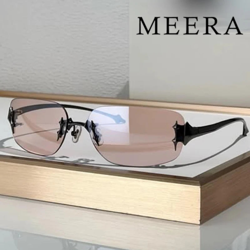 Luxury Brand Designer Fashion GM Titanium Half frame Sunglasses Men Driving Sun Glasses Goggles Shades UV400 Eyewear Glitt