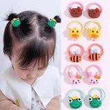 Baby Girls Small Tie Head Rope Children's Rubber Band Does Not Hurt Hair Elastic Hair Bands Kids Hair Chirp Scrunchies Headdress